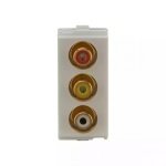 entice RCA Connector 1M White L T CB91201TW00 enticercaconnector1m cb91201tw00 front