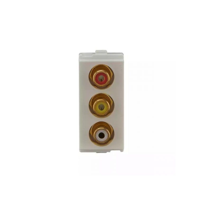 entice RCA Connector 1M White L T CB91201TW00 enticercaconnector1m cb91201tw00 front