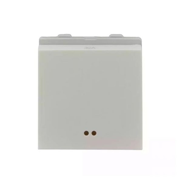 entice switch 32A DP with Indicator lamp 2M White L T CB91402SW32 enticeswitch32adpwithindicatorlamp2m cb91402sw32 front