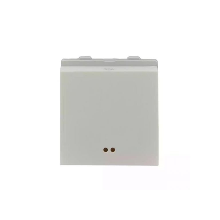 entice switch 32A DP with Indicator lamp 2M White L T CB91402SW32 enticeswitch32adpwithindicatorlamp2m cb91402sw32 front