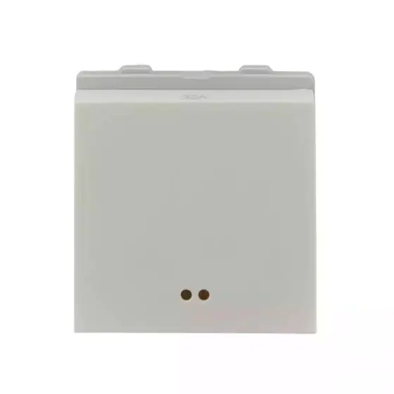 entice switch 32A DP with Indicator lamp 2M White L T CB91402SW32 enticeswitch32adpwithindicatorlamp2m cb91402sw32 front