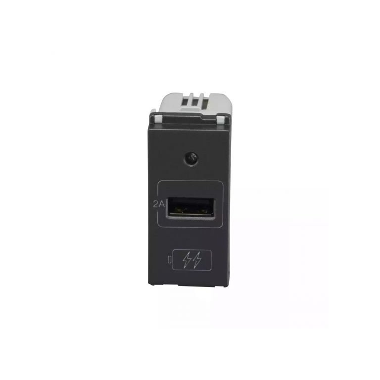 entice USB Charger 2000 mA 1M Charcoal row L T CB91101AG02 enticeusbcharger2000ma1m charcoalgrey cb91101ag02 front