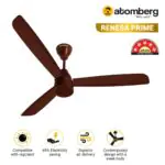 Atomberg Renesa Prime 1200 mm BLDC Ceiling Fan with Regulator Brown fangsffgfyagujsd 01