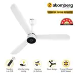 Atomberg Renesa Prime 1200 mm BLDC Ceiling Fan with Remote Control LED Indicators Gloss White fangx24em7d84ekj 01