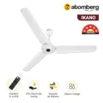 Atomberg Ikano 1400 mm BLDC Ceiling Fan with Remote Control LED Indicators Gloss White ikano 1400 pli white2