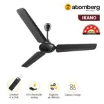 Atomberg Ikano 1200 mm BLDC Ceiling Fan with Remote Control LED Indicators Gloss Black ikano black 2
