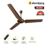 Atomberg Ikano 1200 mm BLDC Ceiling Fan with Remote Control LED Indicators Gloss Brown ikano brown 2