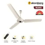 Atomberg Ikano 1200 mm BLDC Ceiling Fan with Remote Control LED Indicators Gloss Ivory ikano ivory 2