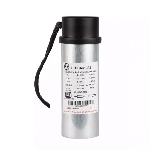 Power Factor Correction Capacitor-Agri Cyl Cap-15 kVAr,415V L T LTCCA315A2 ltcca310a2 10kvar agd cyl cap415v3 ph