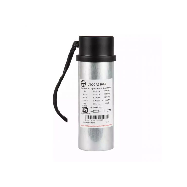 Power Factor Correction Capacitor-Agri Cyl Cap-15 kVAr,415V L T LTCCA315A2 ltcca310a2 10kvar agd cyl cap415v3 ph