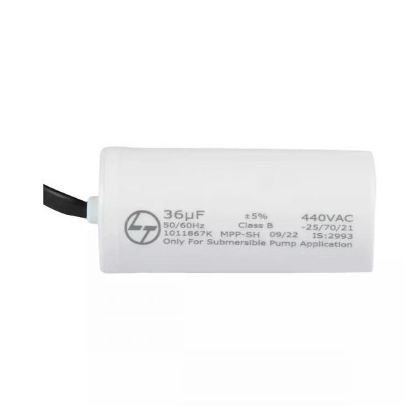 MFD Capacitor for 1ph application -MFD Capacitor with wires, Run Capacitor, 40 F, 440V L T LTCCMRW040B2 ltccmrw036b2 agri 1ph