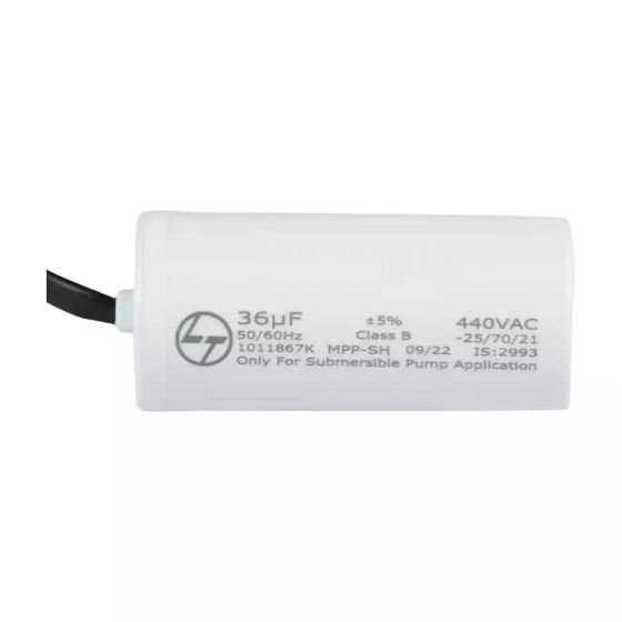 ltccmrw036b2_agri_1phcyl_run_cap36mfd_440v_withwire_front.jpg MFD Capacitor for 1ph application -MFD Capacitor with wires, Run Capacitor, 40 F, 440V L T LTCCMRW040B2 ltccmrw036b2 agri 1ph