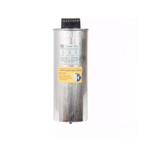 LTXL Ultra Heavy Duty Cylindrical Capacitor 20 kVAr 440 VAC L T LTCCU320B2 ltccu325b2 25kvar lt ult heavy cap440v3 ph front