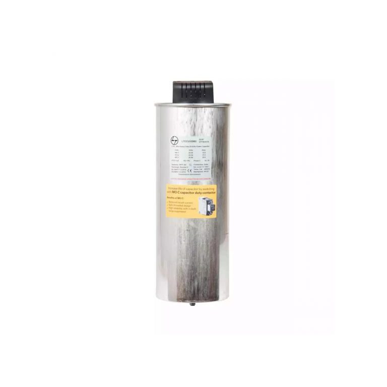 LTXL Ultra Heavy Duty Cylindrical Capacitor 20 kVAr 440 VAC L T LTCCU320B2 ltccu325b2 25kvar lt ult heavy cap440v3 ph front