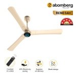 Atomberg Renesa 1200 mm BLDC Ceiling Fan with Remote Control LED Indicators Metallic Gold metlkgold2 1