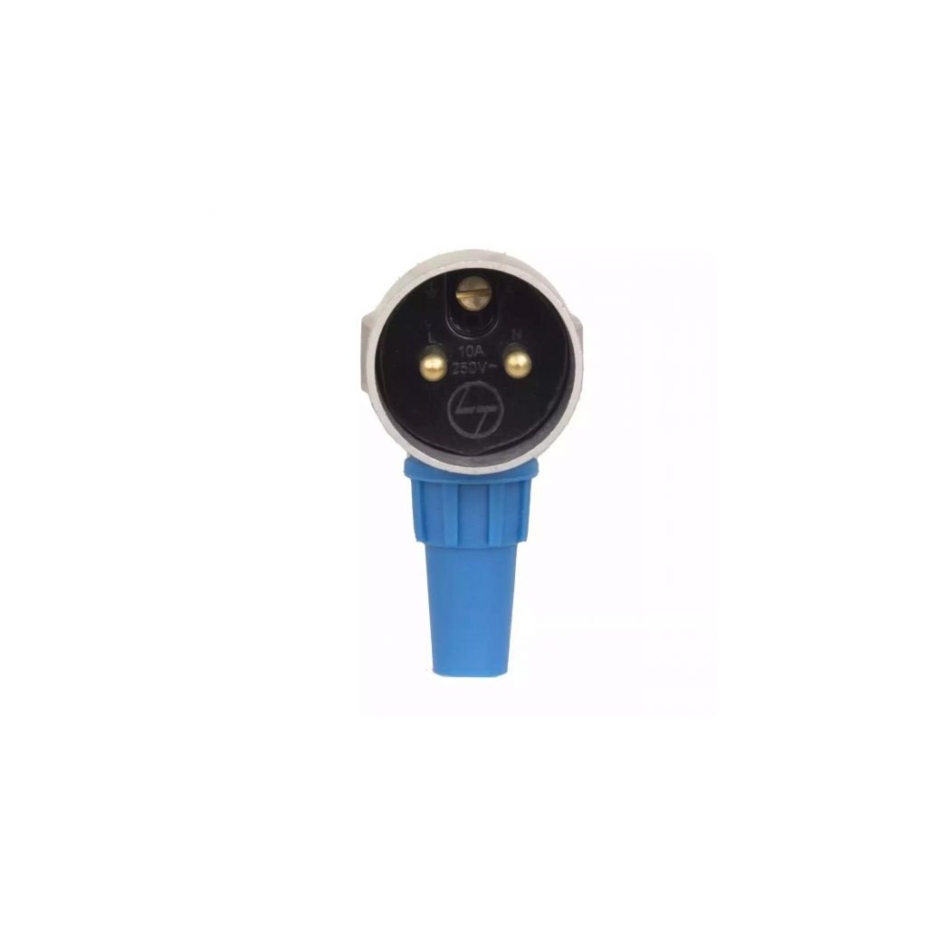Plug 10A 2 Pin Metal L T MPS210P mps210p 10a 2 pin plug metal clad back