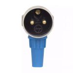 Plug 10A 2 Pin Metal L T MPS210P mps210p 10a 2 pin plug metal clad back