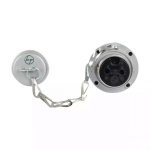 Socket 10A 2 Pin Metal L T MPS210S mps210s 10a 2pin socket metal clad front