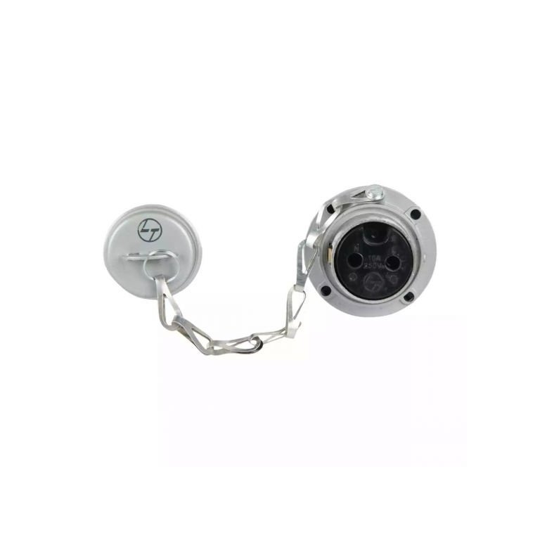 Socket 10A 2 Pin Metal L T MPS210S mps210s 10a 2pin socket metal clad front