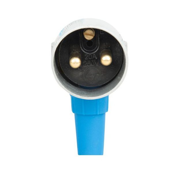 Plug 20A 2 Pin Metal L T MPS220P mps220p 20a 2pin plug metal clad front