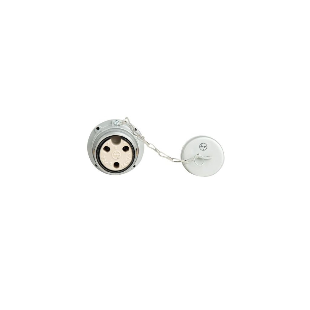 Socket 32A 3 Pin Metal L T MPS332S mps332s 32a 3pin socket metal clad front