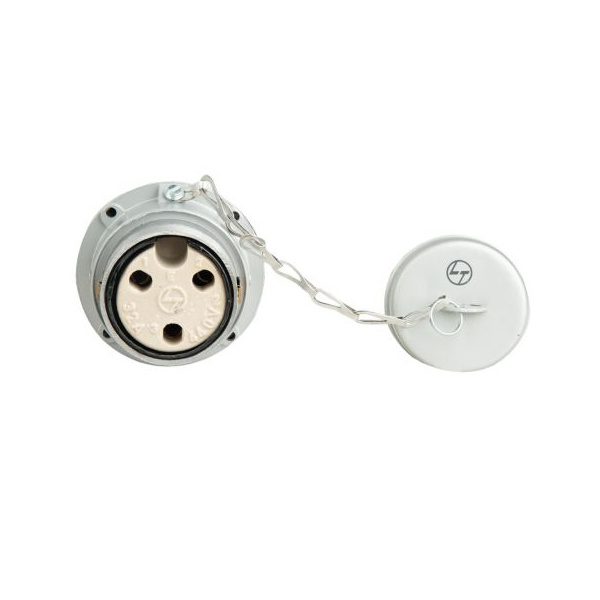 Socket 32A 3 Pin Metal L T MPS332S mps332s 32a 3pin socket metal clad front