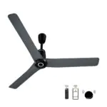 Atomberg Aris Contour Smart 1200 mm BLDC Ceiling Fan with IoT, Remote Control Ring Light LED for Speed Indication Regent Grey
