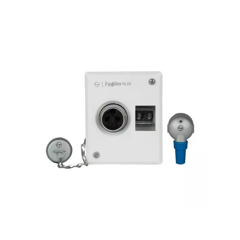 Tripbox PLUS DB Plug Socket 32A 3 Pin 3 Mod Single Door Metal L T PMP332DB pmp220db 2 mod20a p s db front