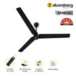 Atomberg Renesa 1400 mm BLDC Ceiling Fan with Remote Control LED Indicators Midnight Black r1400 black2