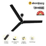 Atomberg Renesa 1400 mm BLDC Ceiling Fan with Remote Control LED Indicators Midnight Black r1400 black2