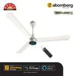 Atomberg Renesa Smart 1200 mm BLDC Ceiling Fan with IoT, Remote Control LED Indicators Pearl White renesa smart pearl white a