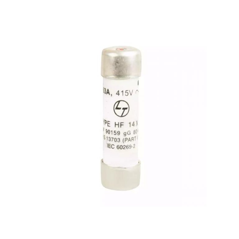 HF Cylindrical HRC fuse 63A 415V AC Size 14 X 51 L T SF90159OOOO sf90159oooo hf fuse link 63a front