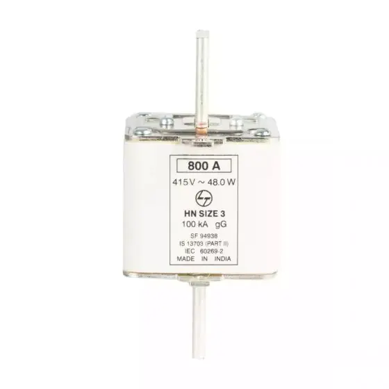 HN DIN HRC fuse 400A 415V AC Size III L T SF94435OOOO sf94938oooo fuselink hn size iii 800a din front
