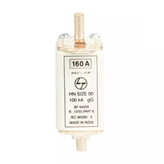 HN DIN HRC fuse 63A 415V AC Size 00 L T SF94027OOOO sf94939oooo fuselink hn size 00 160a din front