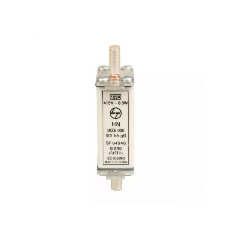 HN DIN HRC fuse 63A 415V AC Size 000 L T SF94940OOOO sf94946oooo h.r.c.fuse linkdin125asize 000 front