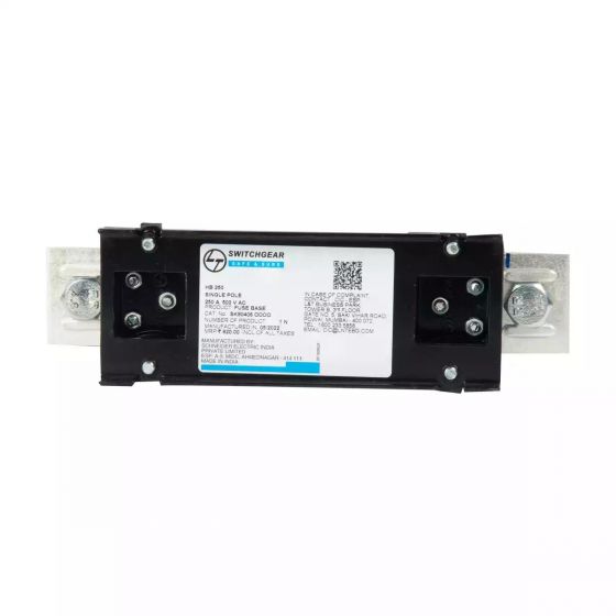 sk90406oooo_din_fuse_base_front.jpg HB DIN HRC fusebase 250A 415V AC L T SK90406OOOO sk90406oooo din fuse base front
