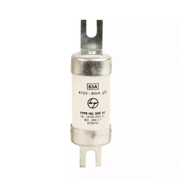 HQ Bolted HRC fuse 35A 415V AC Size A3 L T ST30759OOOO st30761oooo fuselink hq size a3 63a bolted front