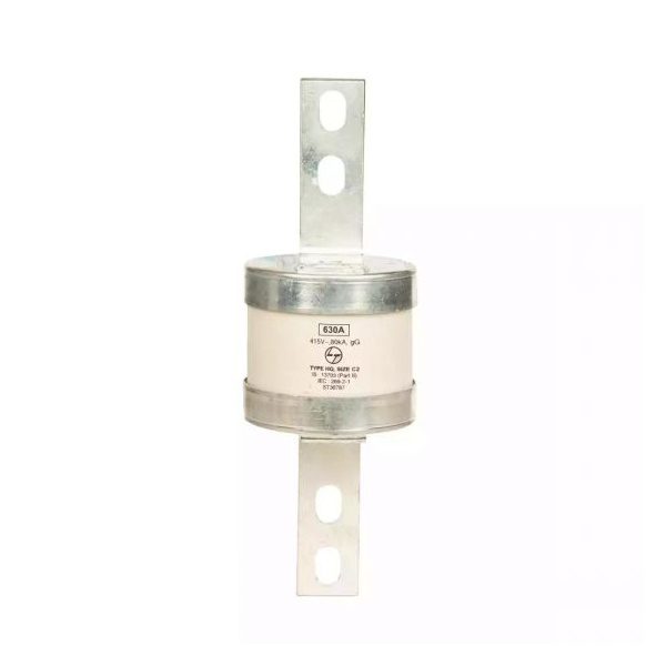 HQ Bolted HRC fuse 630A 415V AC Size C2 L T ST30787OOOO st30787oooo fuselink hg size c2 630a bolted front