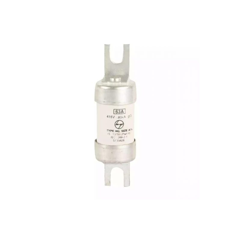 HQ Bolted HRC fuse 63A 415V AC Size A1L L T ST35828OOOO st35828oooo fuselink hg size a1l 63a bolted