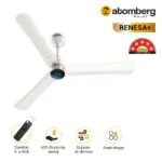 Atomberg Renesa 1200 mm BLDC Ceiling Fan with Remote Control LED Indicators Pearl White white2 3