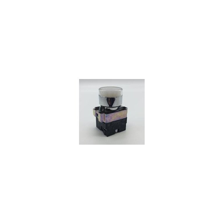 Teknic Illuminated Flush Push Button White 2ALF1LB S 24V 2alf1lb s