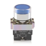 Teknic Illuminated Flush Push Button Blue 2ALF6LB 24V 2alrf6l
