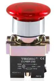 2ALRM4L Teknic Illuminated Mushroom Push Button Red 2ALRM4L 24V 2alrm4l