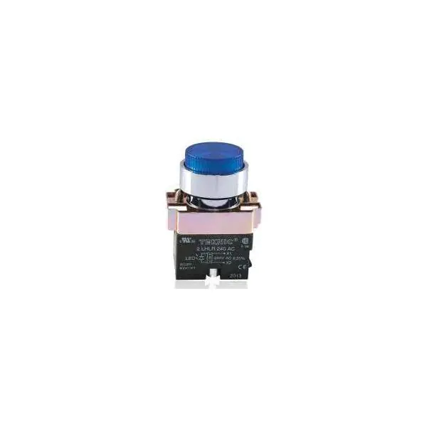 Teknic Illuminated Projecting Push Button LED Bulb, BA9S type Blue 2ALP6LB 24V 2alrp6l