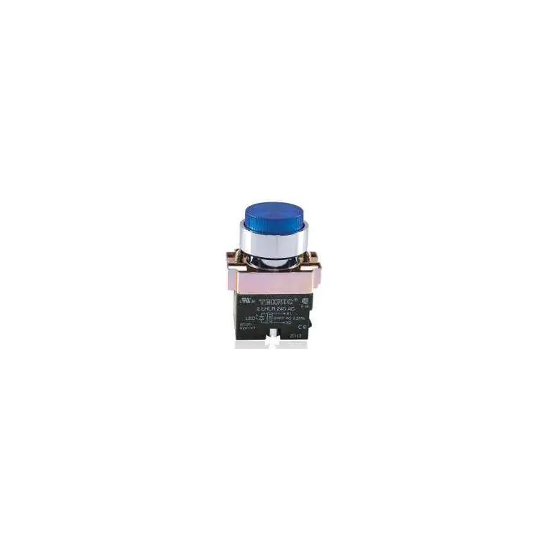 Teknic Illuminated Projecting Push Button LED Bulb, BA9S type Blue 2ALP6LB 24V 2alrp6l
