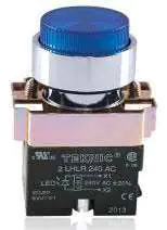 2ALRP6L Teknic Illuminated Projecting Push Button LED Bulb, BA9S type Blue 2ALP6LB 24V 2alrp6l