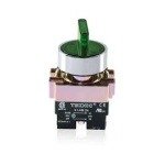 Teknic 3 Position illuminated selector Switch Spring Return Right with LED Bulb Green 2ASL3LB-3PSRR 24V 2aslr3l 2p
