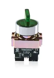 Teknic 3 Position illuminated selector Switch Spring Return Right with LED Bulb Green 2ASL3LB-3PSRR 24V 2aslr3l 2p