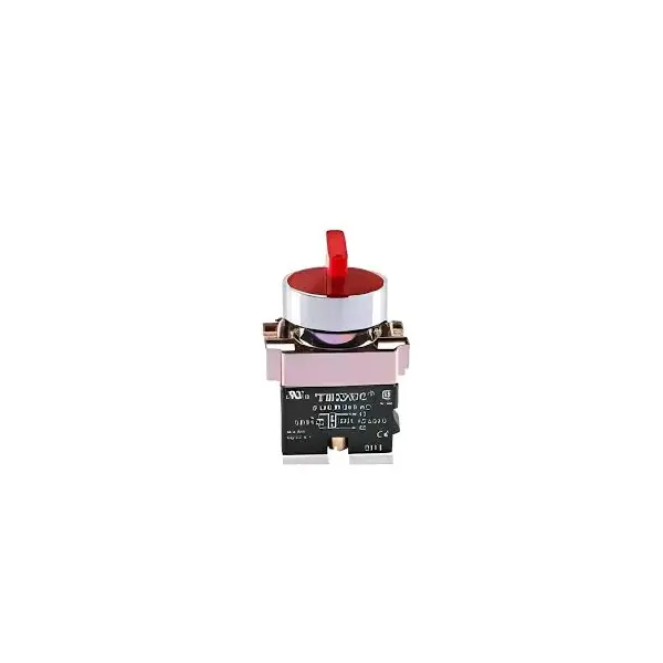 Teknic 3 Position illuminated selector Switch Spring Return Right with LED Bulb Red 2ASL4LB-3PSRR 24V 2aslr4l 2p