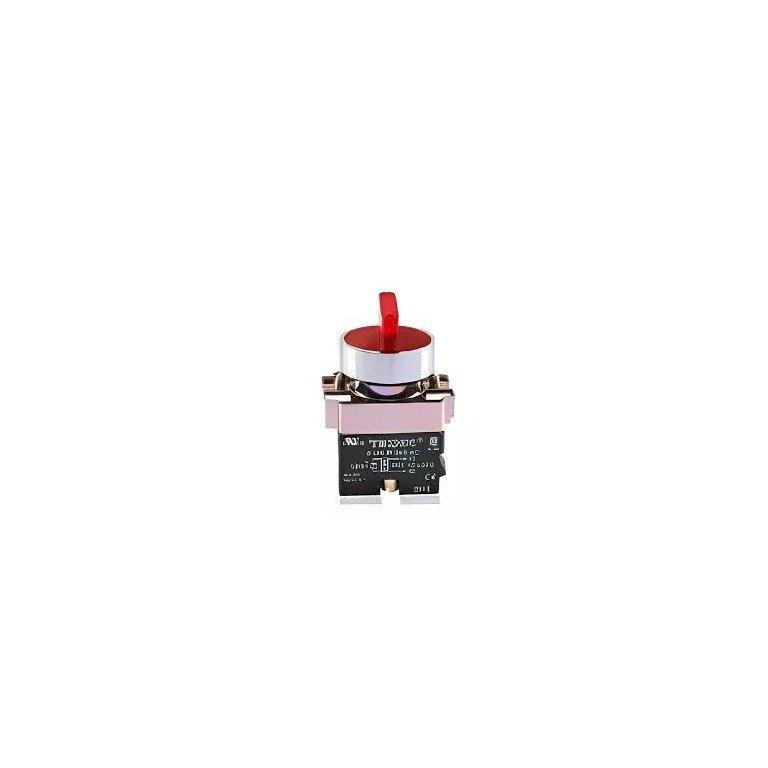 Teknic 3 Position illuminated selector Switch Spring Return Right with LED Bulb Red 2ASL4LB-3PSRR 24V 2aslr4l 2p